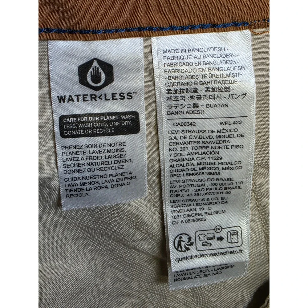 Levis XX Cargo Taper Pants Mens 38x32 Brown Stretch NWT